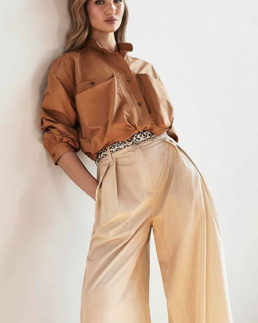 AI-styled look — ivory tailoring